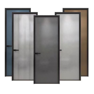 Chinese suppliers offer high-quality and affordable kitchen, bathroom, study, extremely narrow aluminum alloy glass swing doors