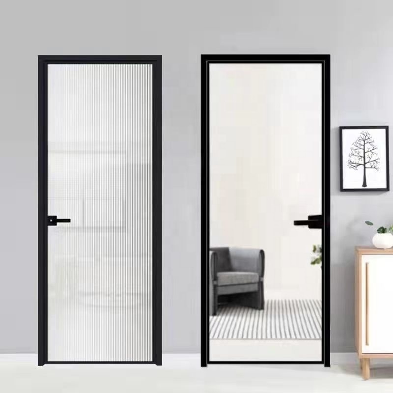 Chinese suppliers offer high-quality and affordable kitchen, bathroom, study, extremely narrow aluminum alloy glass swing doors