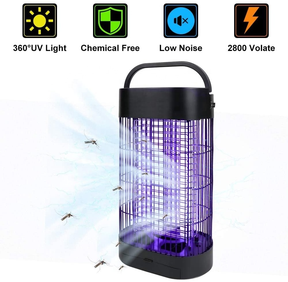 China high voltage pest control products anti mosquitoes ABS UVA control pest electric 12v mosquito zapper