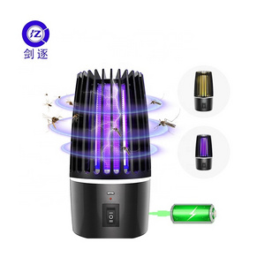 JZ Rechargeable Household Electric Bug Zapper Fly Catcher Mosquito Killing Lamp for Indoor Outdoor