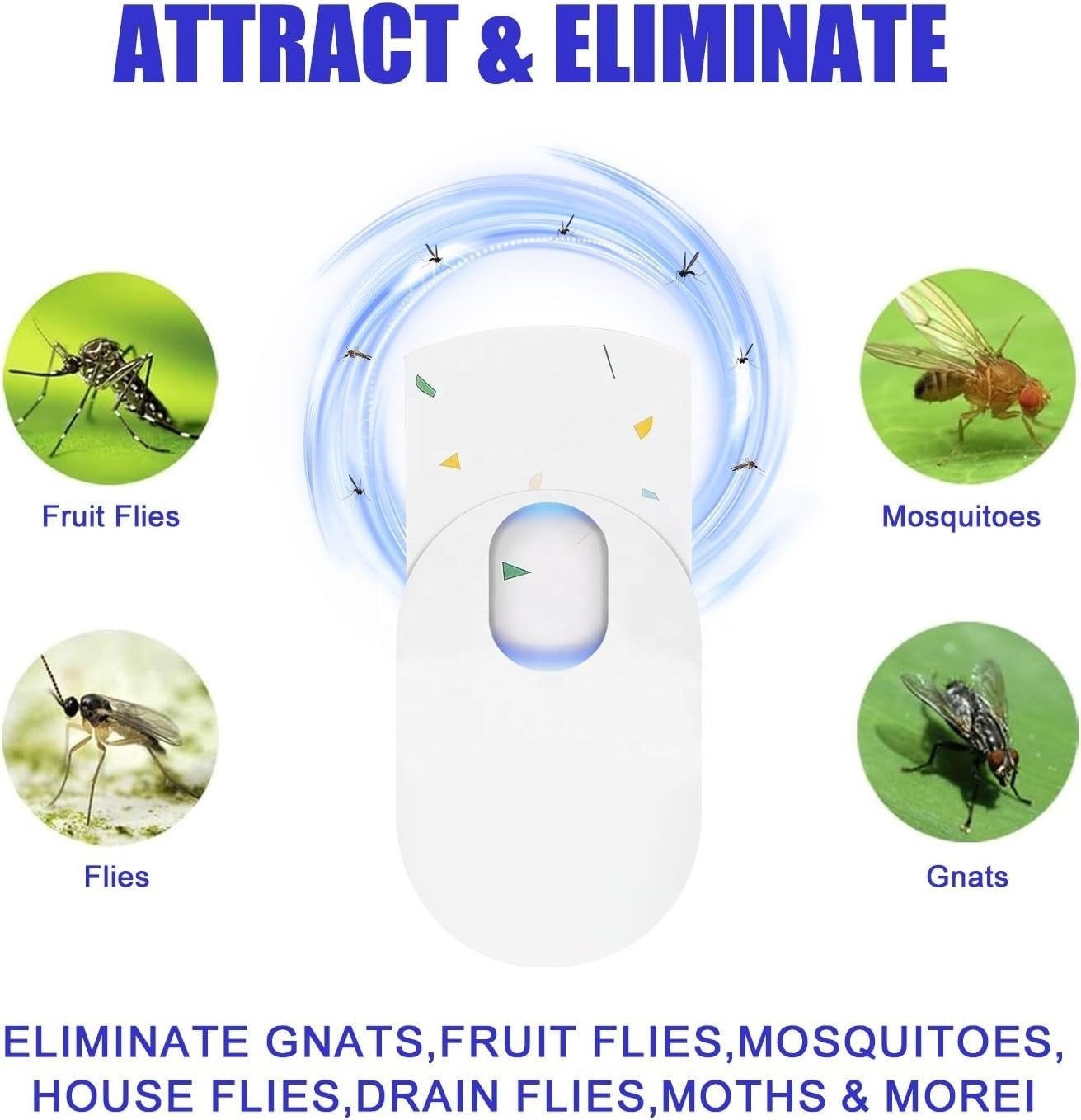 Professional pest control mosquito trap insect anti flies mosquito lamp with uv light fruit fly catcher