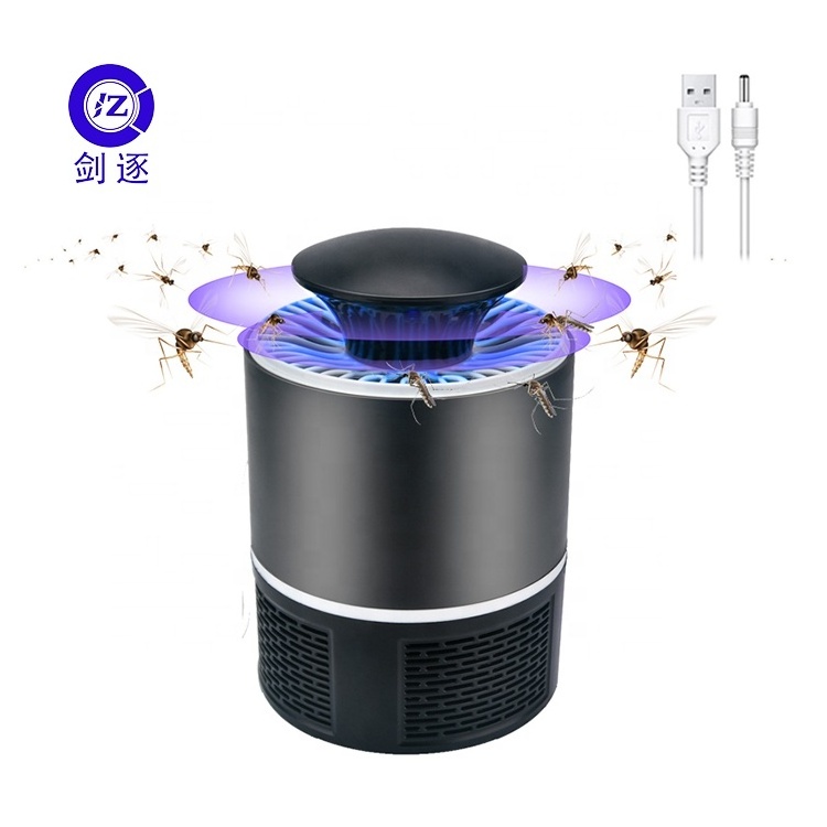 JZ Household Free standing Electric Fly Fan Bug Zapper Anti Mosquitos killing usb led lamp Insect Trap