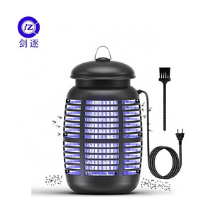 JZ 15W Outdoor Waterproof High Voltage 4200V Flies Moths Trapper Anti Mosquito Lamp UV Light Electric Flying Insect Killer