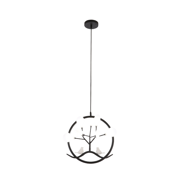 Modern Circular Frame Chandelier Led Lobby Living Room Pendant Light Fixtures for dinner room decorative hotel