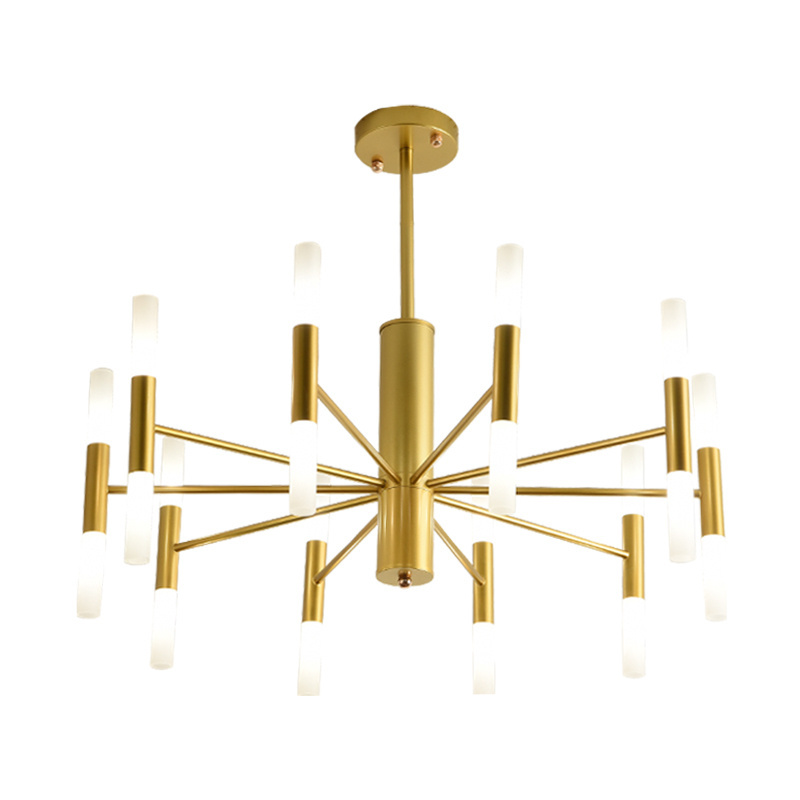 Luxury contemporary candelabra led G4 bulb acrylic black gold custom  chandelier  hotel  living room