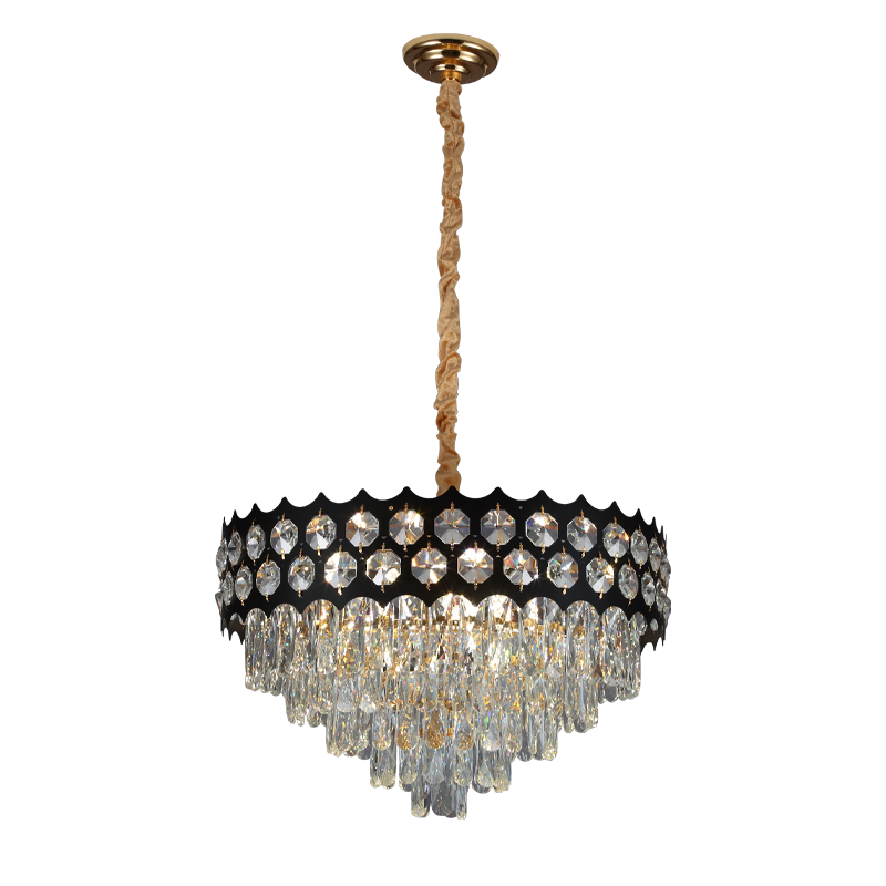 Wholesale  Crystal Chandeliers Ceiling Lighting Modern Luxury Modern Pendant Lamp Home Living Room Chandelier Hanging Fixture