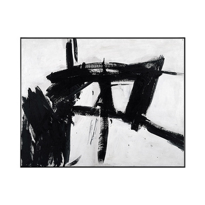 100% Handmade Modern High quality Black and white Abstract Landscape Oil Paintings Art on Canvas Living room decorative painting