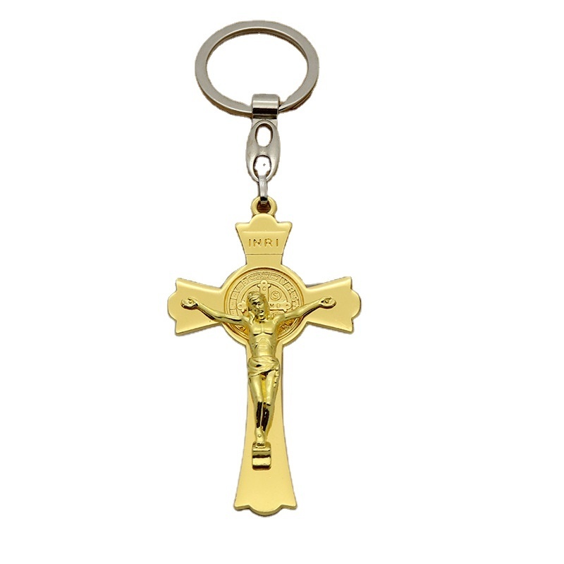 Religion gifts Catholic Cross Keychain  Jesus Cross Keyring crucifix keychain Men's and Women's Jewelry Christianity