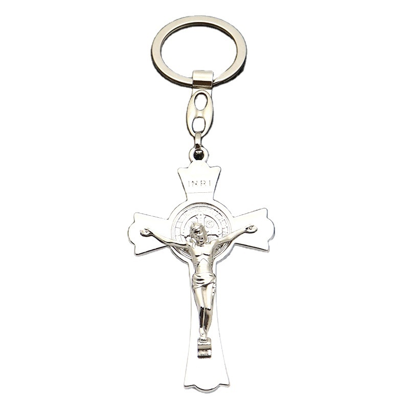 Religion gifts Catholic Cross Keychain  Jesus Cross Keyring crucifix keychain Men's and Women's Jewelry Christianity