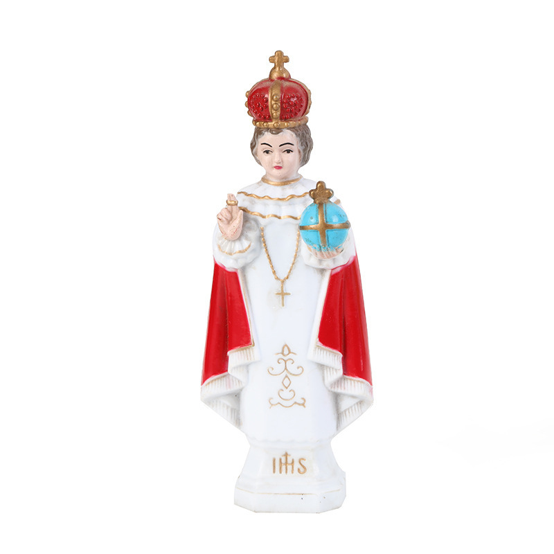 KOMI Christian Statue Table Decoration Catholic Jesus Craft Cardinal Decorative Plastic Resin Car Home Decoration Crafts