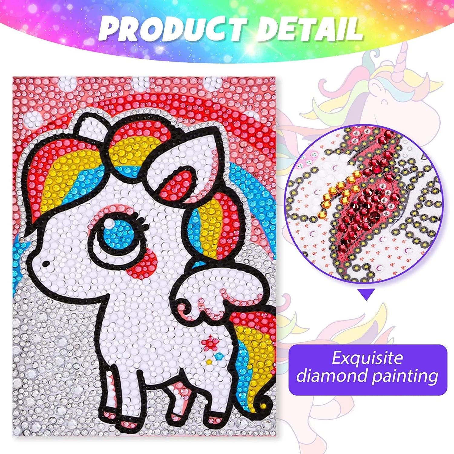 18x23cm Cartoon Unicorn Diamond Painting for Kids Diamond Painting Unicorn Home Decoration Wall art Diamond Art