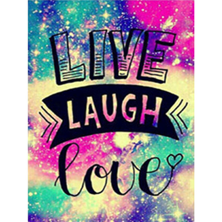 Live Laugh Love DIY Diamond Painting 5D Wall Art Fashion Home Decor Diamond Art Painting Accessories Custom