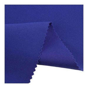 TSP 202GSM blue 97% polyester 3% spandex solid color twill fabric woven 4 way stretch twill fabric for dress or pants