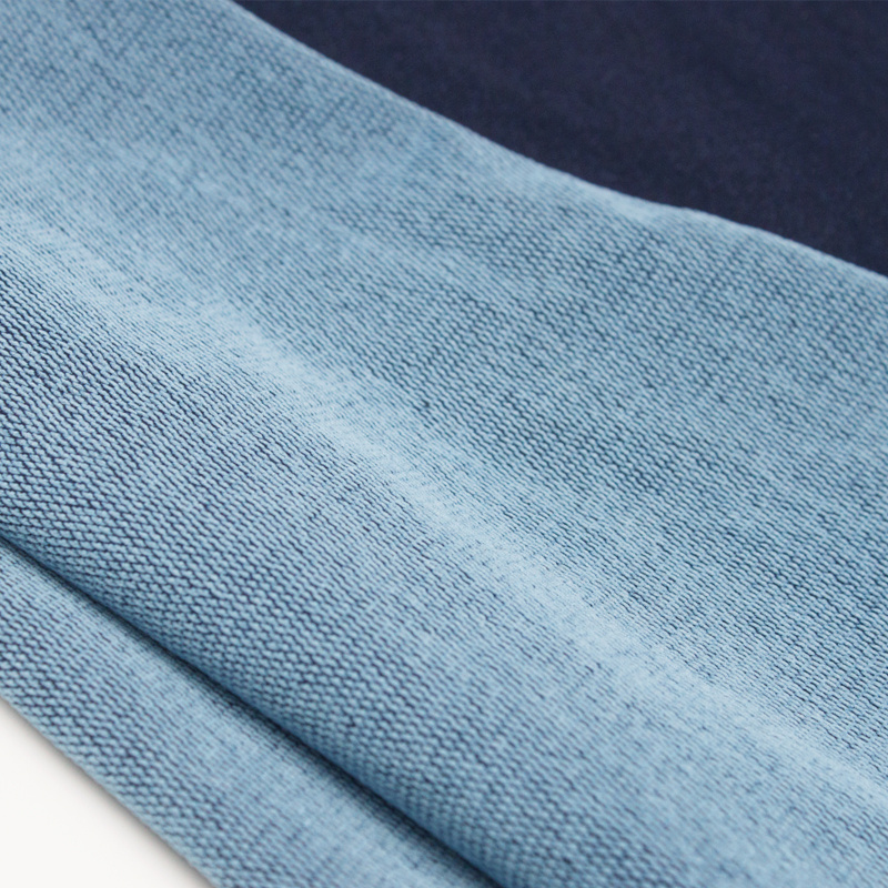 Elastane cotton poly knitted 4 way stretch denim fabric 260/300/350/380gsm