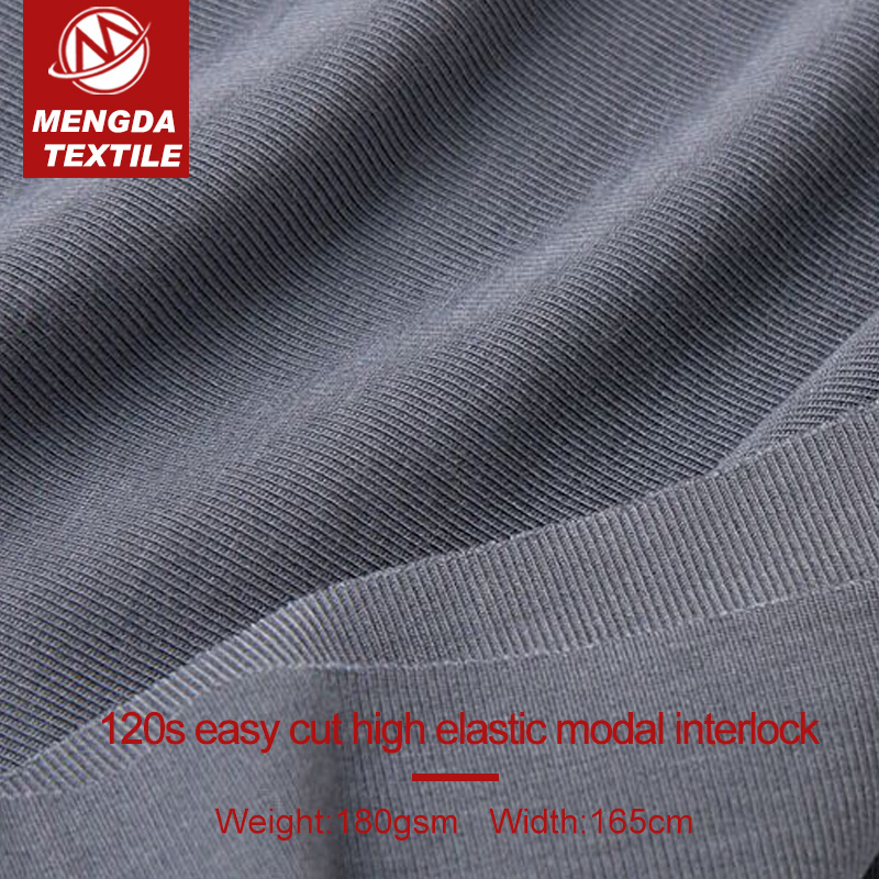 120s high quality strong elastic micro modal knit jersey fabric lenzing