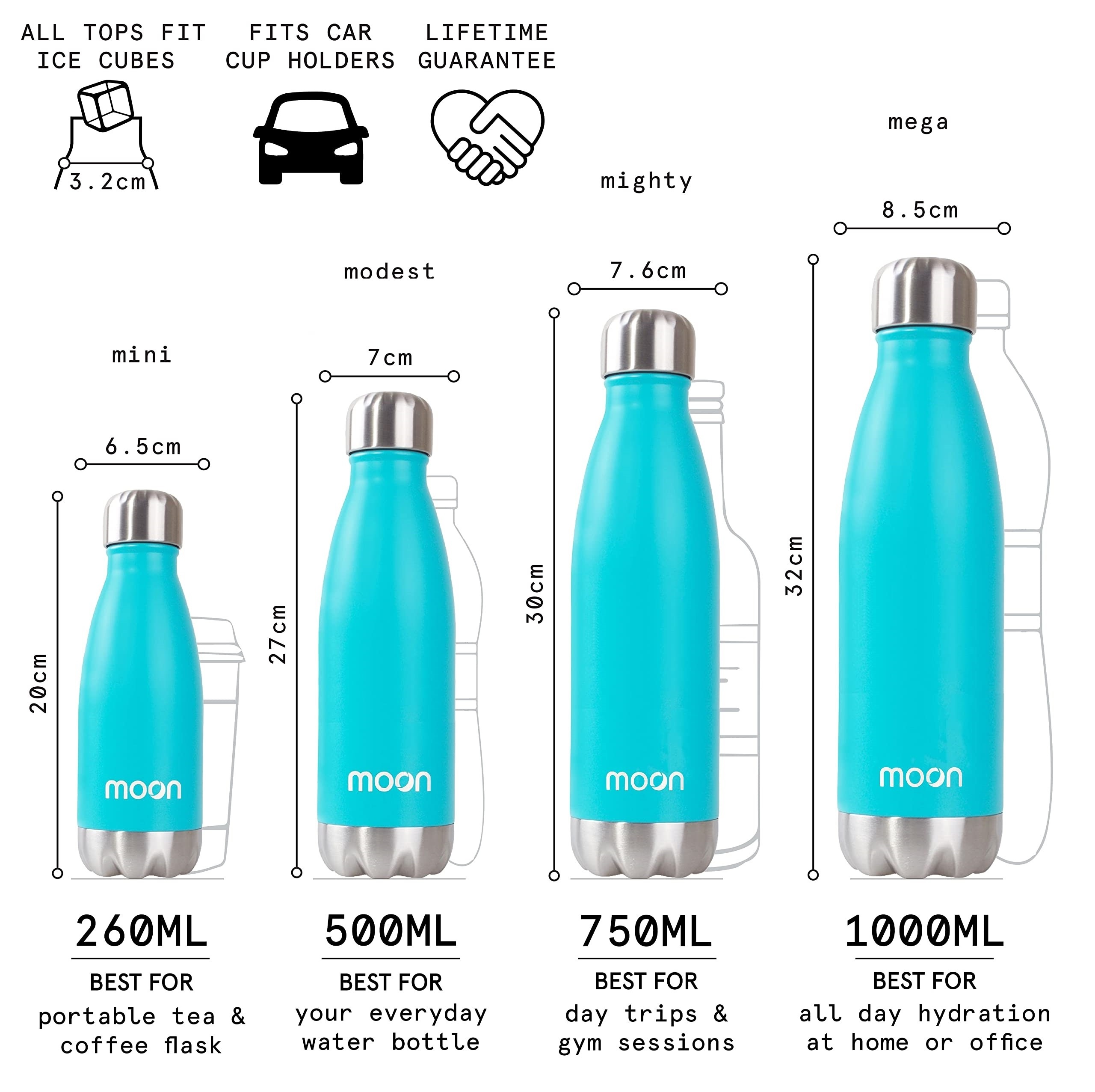 1 Litre/260/350ml Insulated Stainless Steel Water Bottle Vacuum Flask Double Walled Metal Reusable Drink Bottle BPA Free