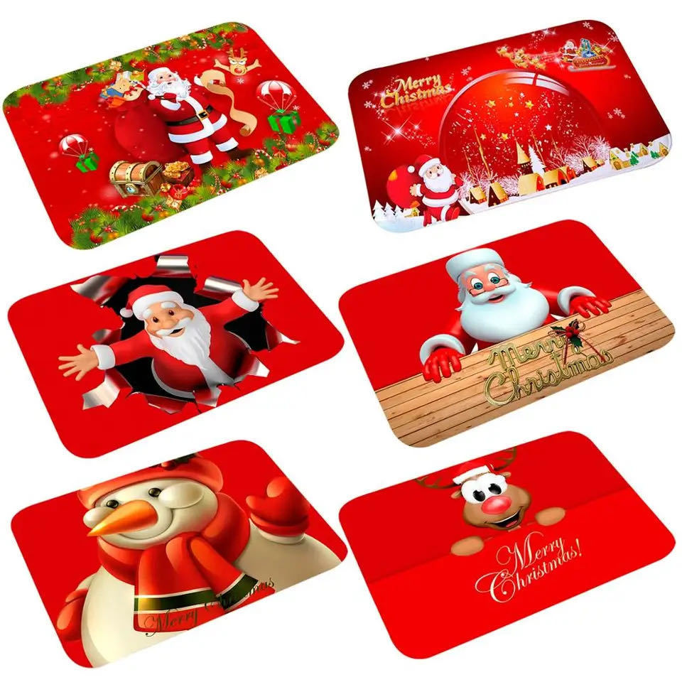 2024 Christmas Decorations decoration christmas Christmas Doormat new style Santa Claus