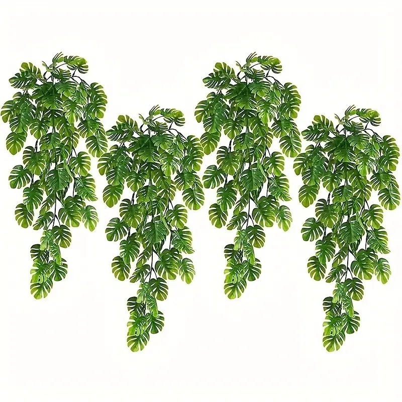 Simulated artificial plant turtle leaf wall hanging rattan decoration indoor ceiling flower rattan hanging basket green plant