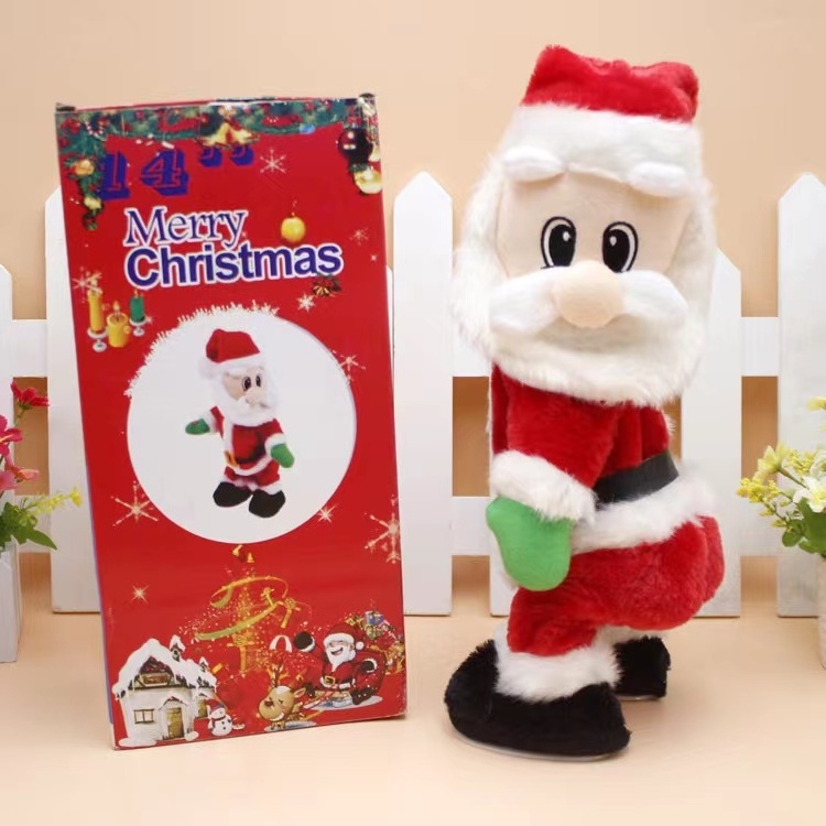 New Christmas Gift Dancing Electric Musical Toy Santa Claus Doll Dancing Singing Christmas Decoration Home Mall Decoration