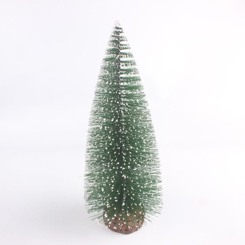 Mini Christmas tree tabletop ornaments DIY pine needle Christmas dipped white cedar small Christmas tree