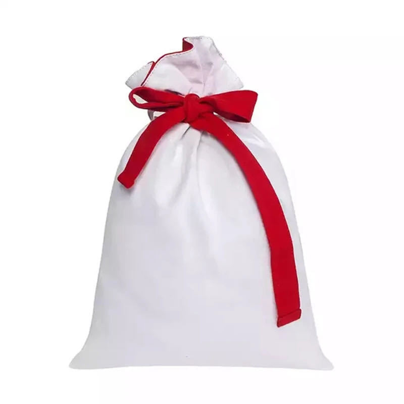 Popular Christmas Gift Bag With Drawstring Santa Sacks Candy Cookie Storage Large Bag Xmas Tree Ornament Festival Decoration