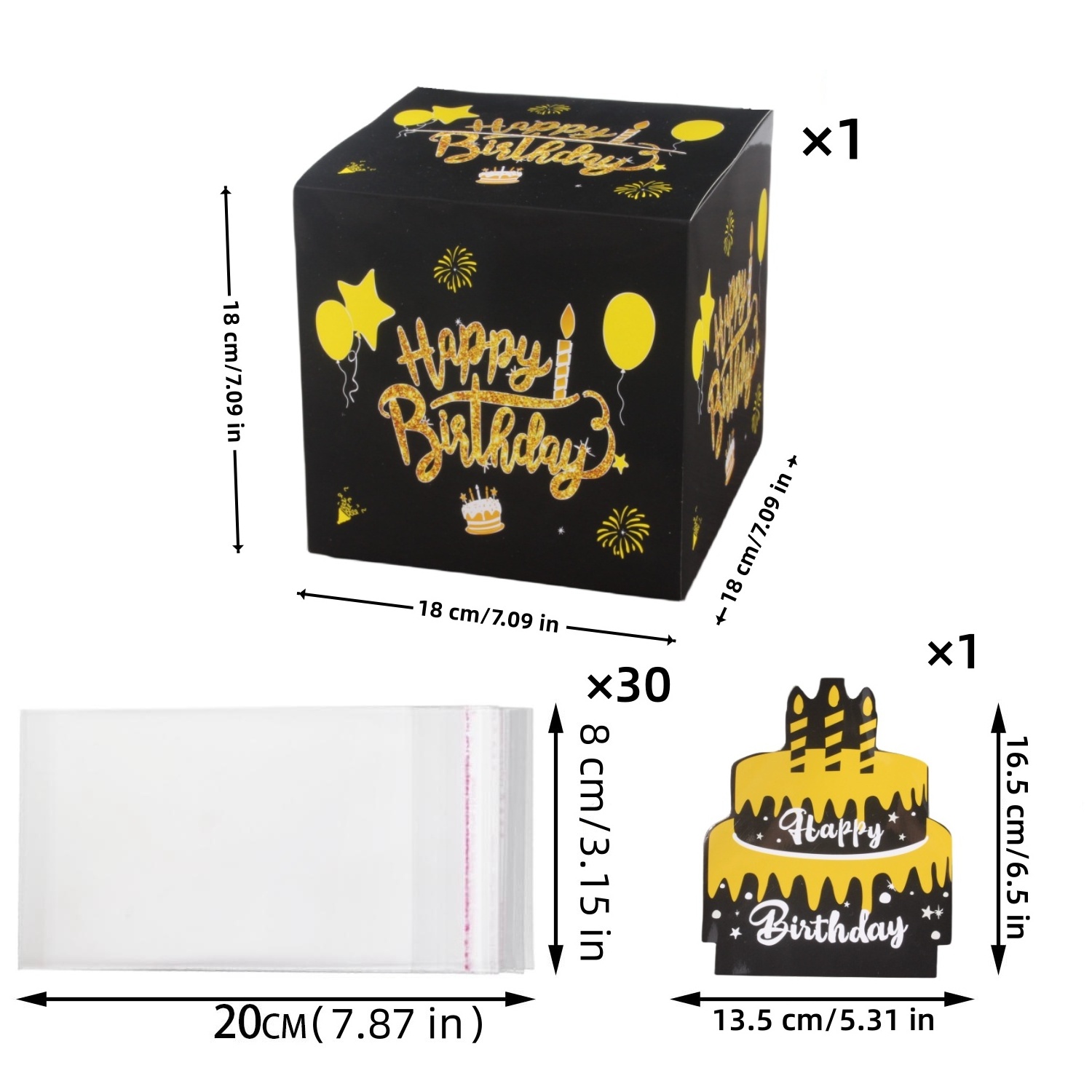 Black Gold Surprise Money Drawing Paper Boxes Props Birthday Party Decoration Money Cash Pulling Box Birthday Gift Box Decor