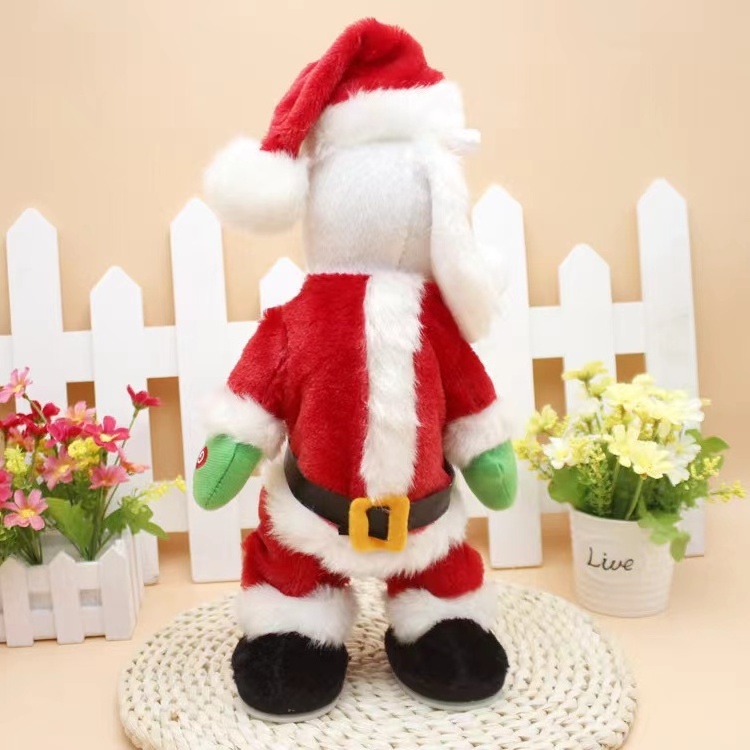 New Christmas Gift Dancing Electric Musical Toy Santa Claus Doll Dancing Singing Christmas Decoration Home Mall Decoration