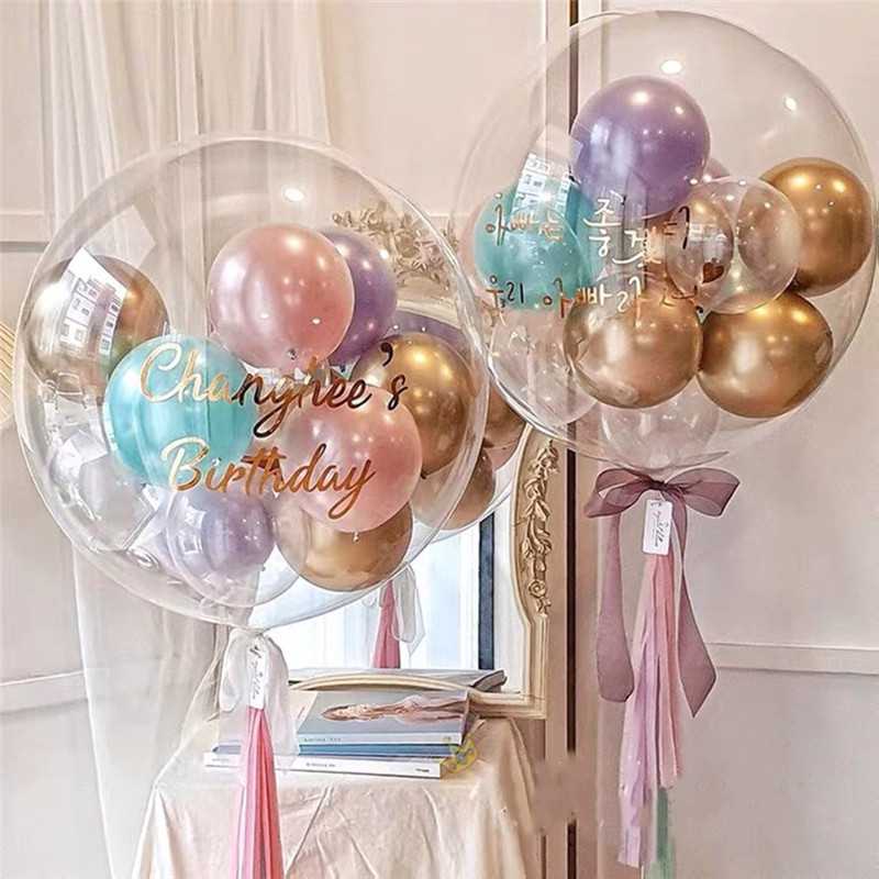 Bobo Balloons Transparent Bubble Clear Balloons for Christmas Wedding Birthday Party Decorations