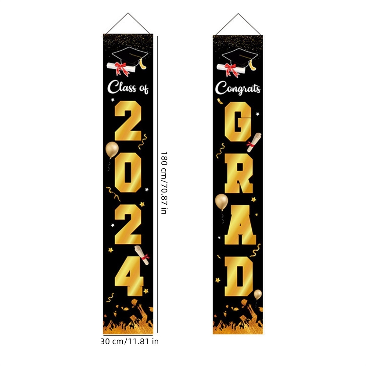 2024 New Christmas Banner Couplet Classroom Decoration Supplies Graduation Season Couplet Banner Door