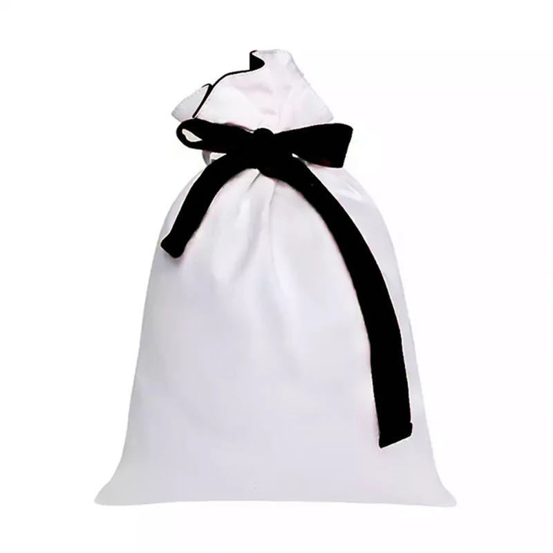 Popular Christmas Gift Bag With Drawstring Santa Sacks Candy Cookie Storage Large Bag Xmas Tree Ornament Festival Decoration