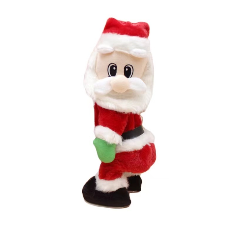 New Christmas Gift Dancing Electric Musical Toy Santa Claus Doll Dancing Singing Christmas Decoration Home Mall Decoration