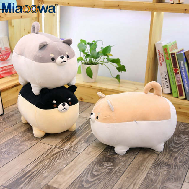 Christmas Gift for Kids Kawaii Valentine Present New 40/50cm Cute Shiba Inu Dog Plush Toy Stuffed Soft Animal Corgi Chai Pillow