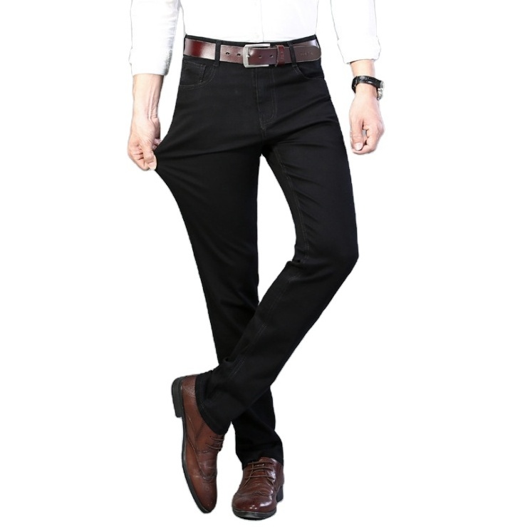 Wholesale Turkish Casual Stretch Black Denim Men's pants men sexy denim jeans