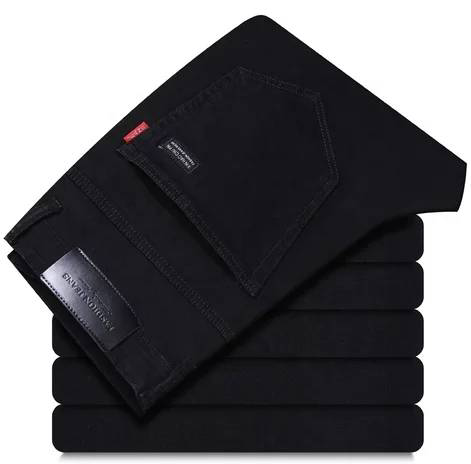 Wholesale Turkish Casual Stretch Black Denim Men's pants men sexy denim jeans