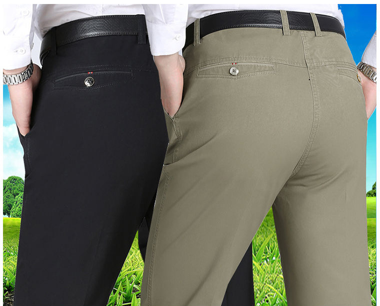 2022 New Korean Straight Dress Basic Office Formal Slim Regular Fit Solid Trousers Suit Pants Men