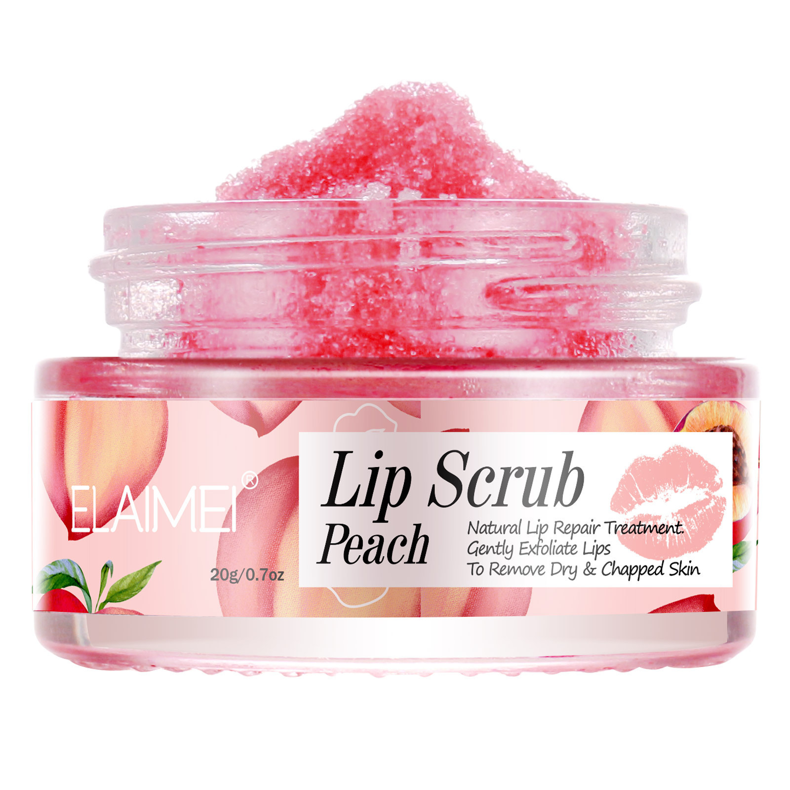 Wholesale Fruit Softening Exfoliator Repair and Fade Lip Lines Lip Scrub Container