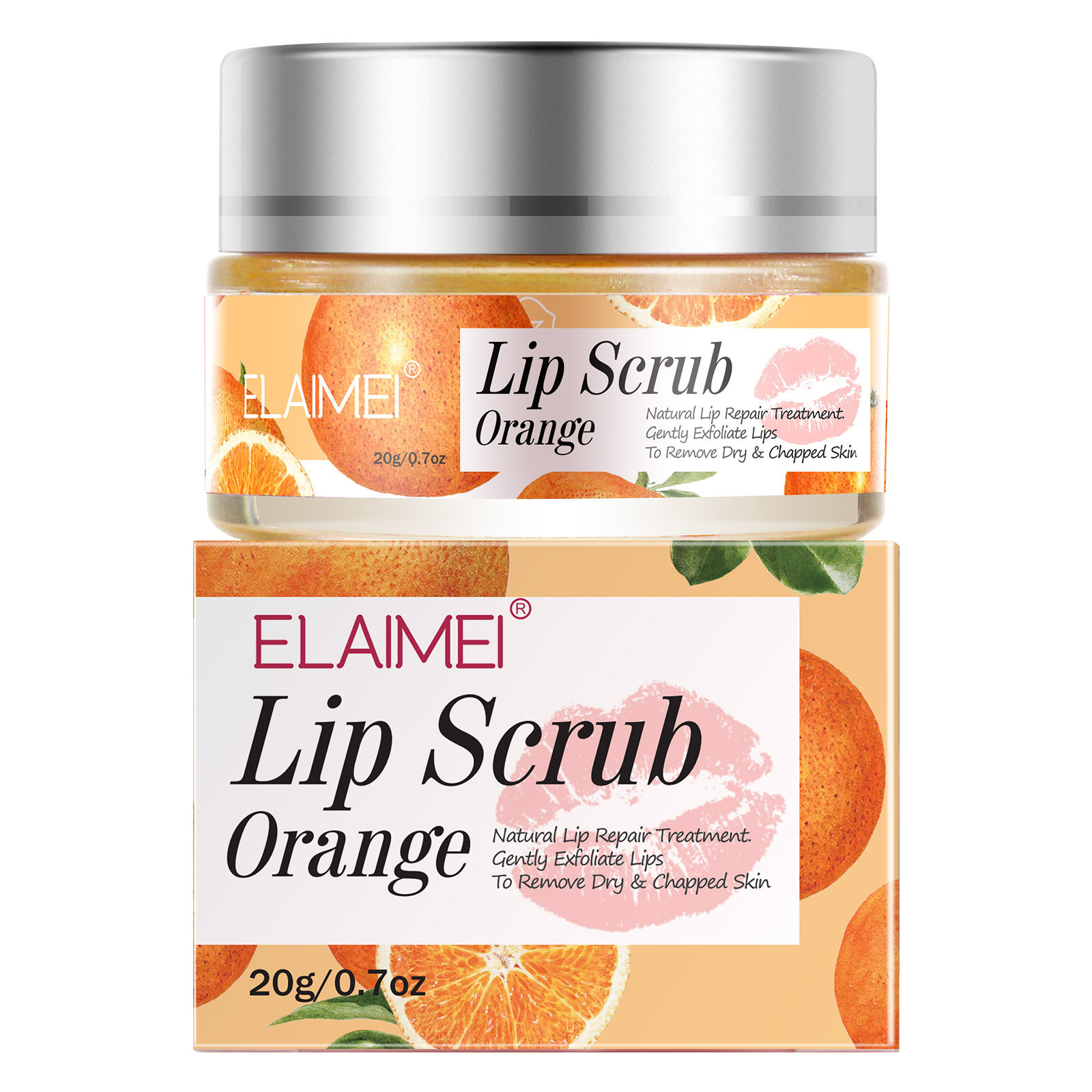 Wholesale Fruit Softening Exfoliator Repair and Fade Lip Lines Lip Scrub Container