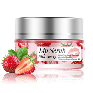 Wholesale Fruit Softening Exfoliator Repair and Fade Lip Lines Lip Scrub Container