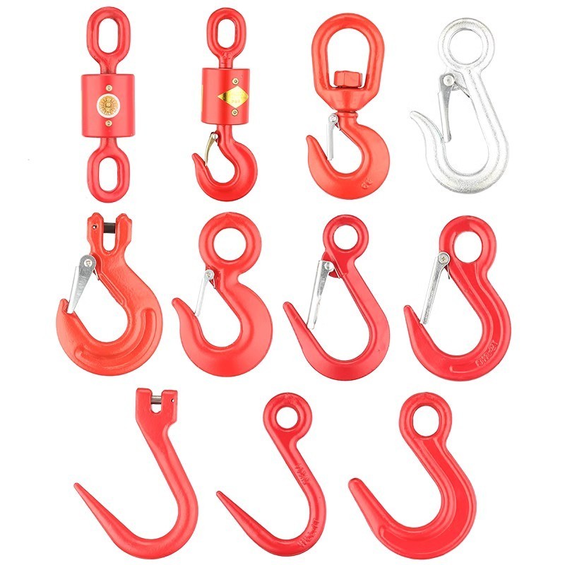 High Quality Hoist Safety Crane Hook Safety Latch Crane Lifting Hooks For Industrial Use