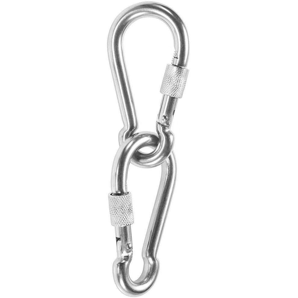 rigging hardware stainless steel snap hooks carabiner outdoor hanging hammock snap hook