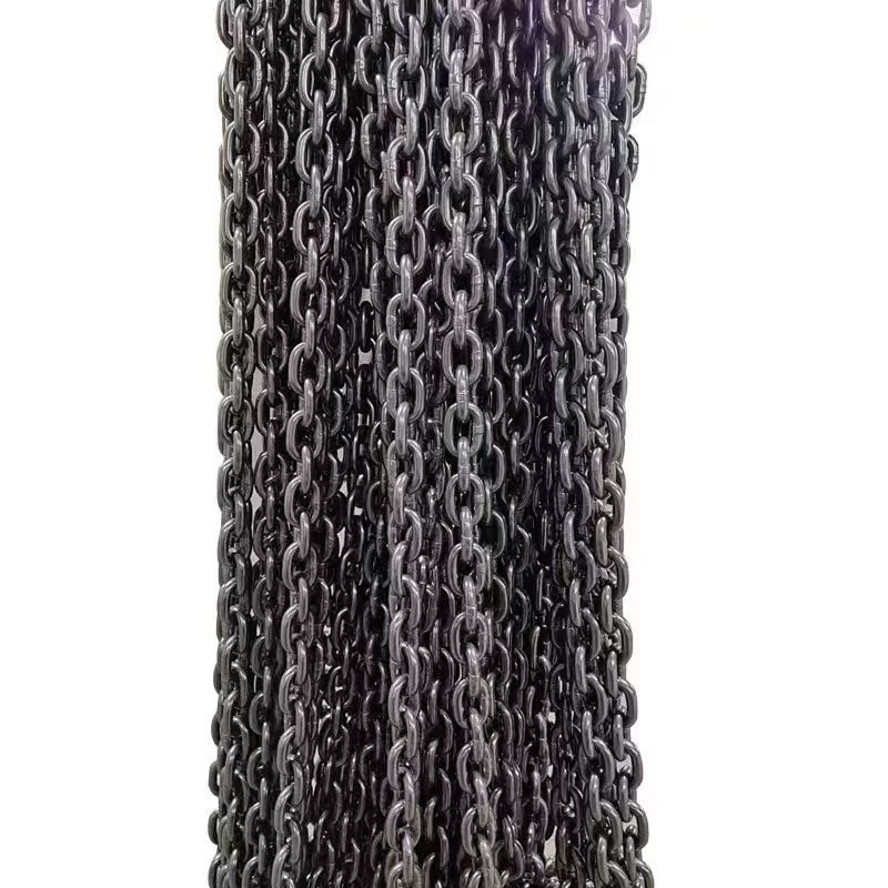 heavy duty custom lifting chain 6 mm 8 mm 10mm 12 mm g80 connecting black link chain