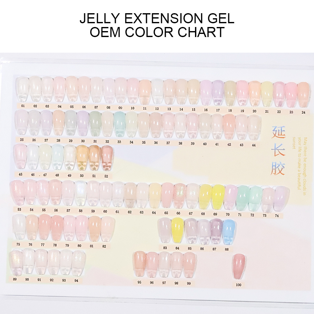 OEM/ODM Jelly  Nail polish extender 15ml nail primer gel bottom Solid color oil glue Free samples base gel