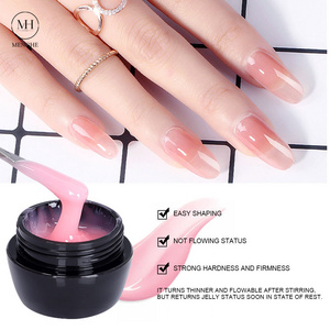 OEM/ODM Jelly  Nail polish extender 15ml nail primer gel bottom Solid color oil glue Free samples base gel