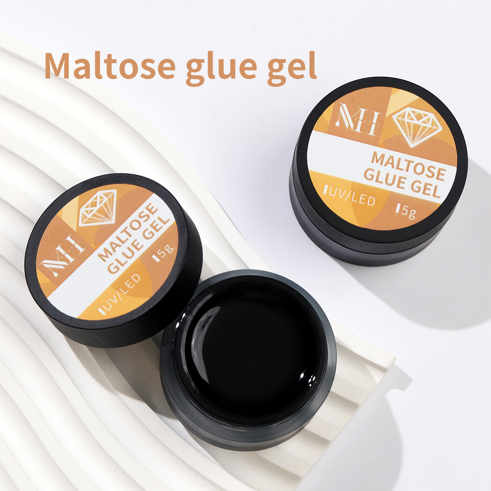 MH 15g 1kg maltose malt suger texture gel nail glue for nail charms rhinestone UV gel glue for nails