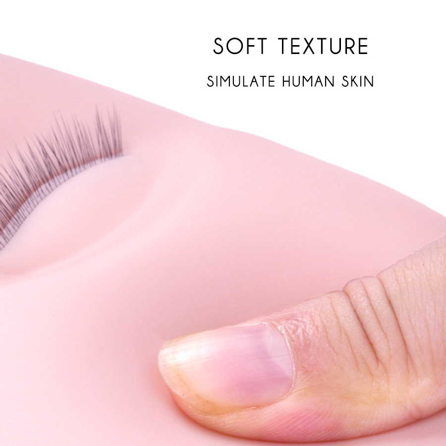 New Product Explosion Soft-Touch Makeup Practice Face Lash Extension Practice Training lash Mannequin Head