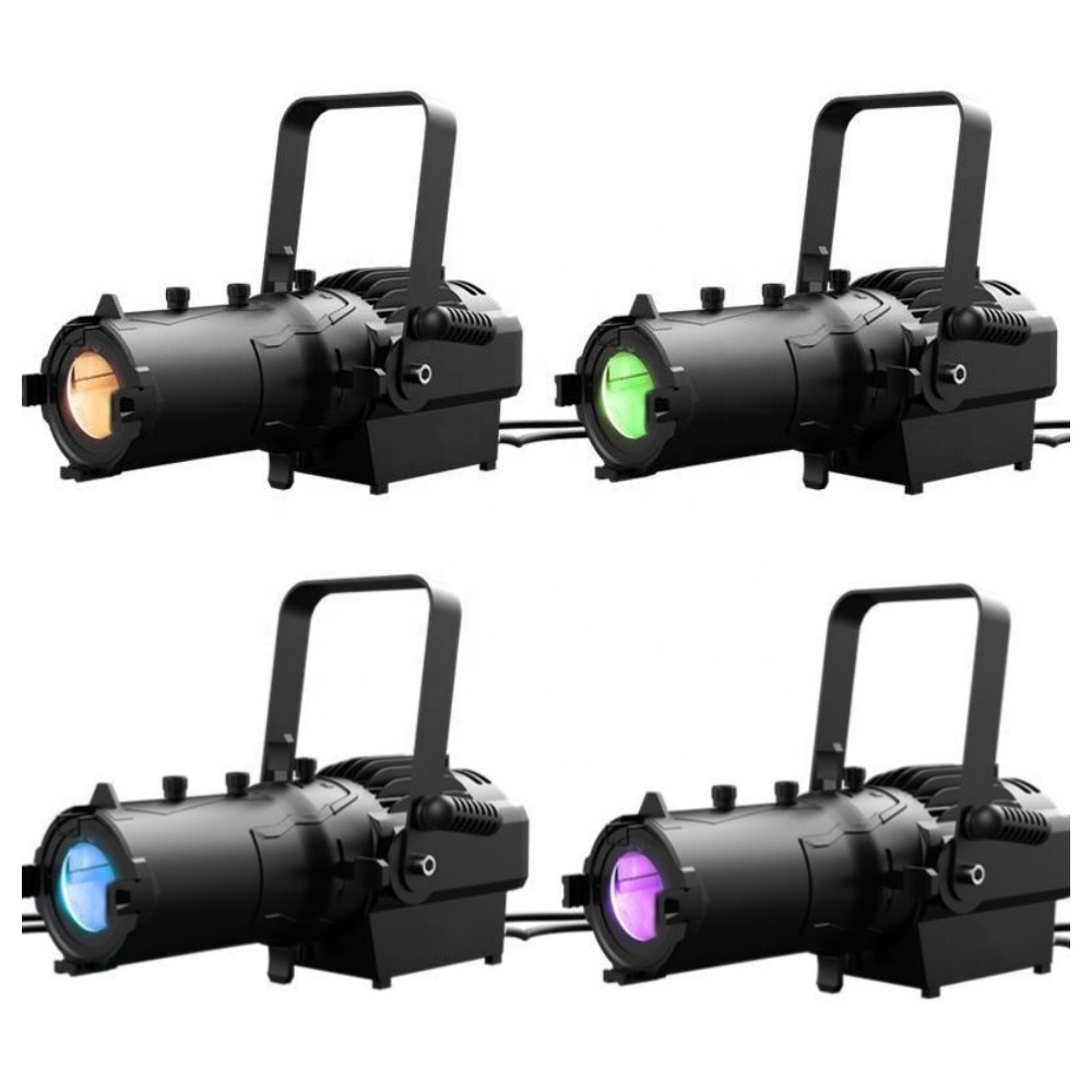 Fast Shipping 60/100w 3200K Mini Zoom Ellipsoidal Projection Light Profile Spot Stage Light for Theater Wedding