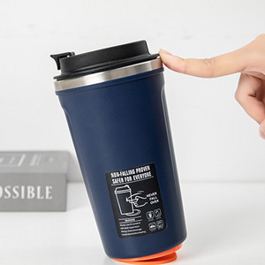 380ml Magic Sucker Mug Not Pouring Suction Cup travel Office Mug Thermos Vacuum Cup With Cover Water Cup  Water Bottle