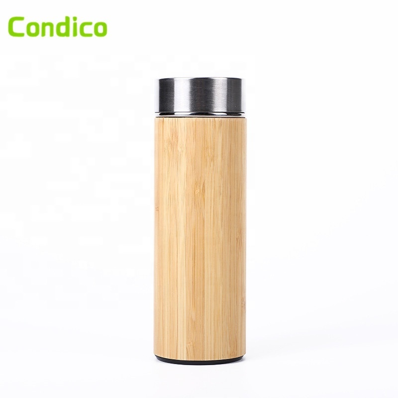 Cheapest Eco-Friendly Portable Vacuum Outdoor Travel Cup Stainless Steel Bamboo Thermos Water Bottle Insulated Vacuum Flask