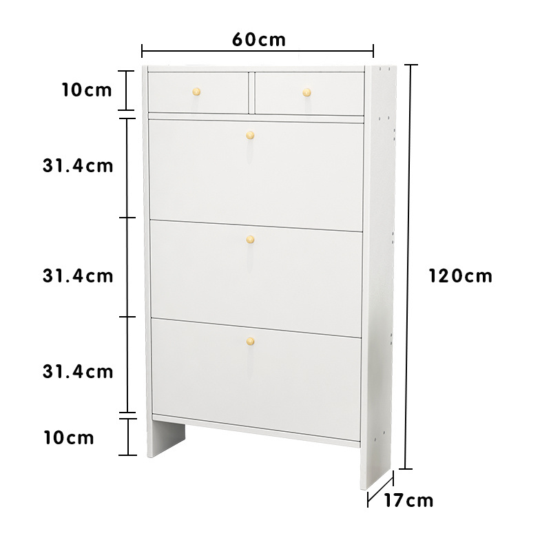 Indoor House Shoe Cabinet Slim Corner Shoes Storage Saving Space Inner Single-layer Wood Shoe Rack Customize