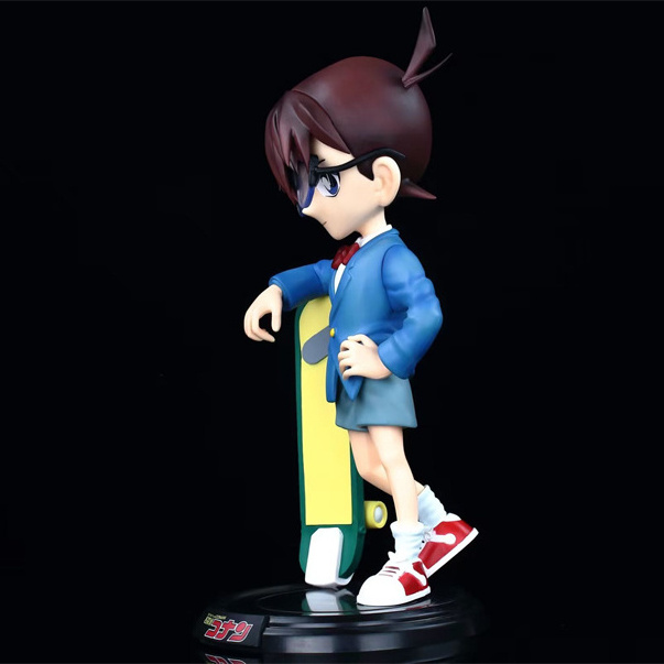 3 Styles 30CM Figurine GK Detective Conan PVC Anime Figure Football Skate Conan Edogawa Manga Toys Figures